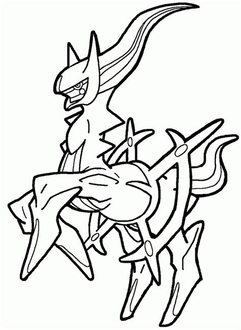 Arceus Coloring Page