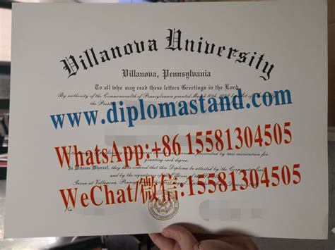 Buy Fake Villanova University Diploma Hanlin International Diplomas Website