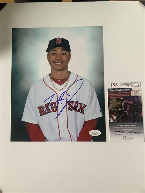 Mookie Betts Autographed Memorabilia Signed Photo Jersey