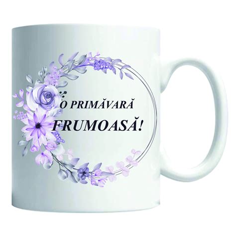 Cana Magica Termosensibila Personalizata Cu Mesaj O Primavara Frumoasa