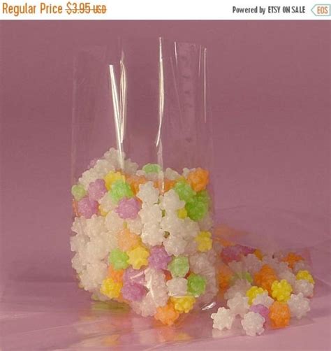 Glam Sale Medium Clear Cellophane Bags With Gusset Cello Party