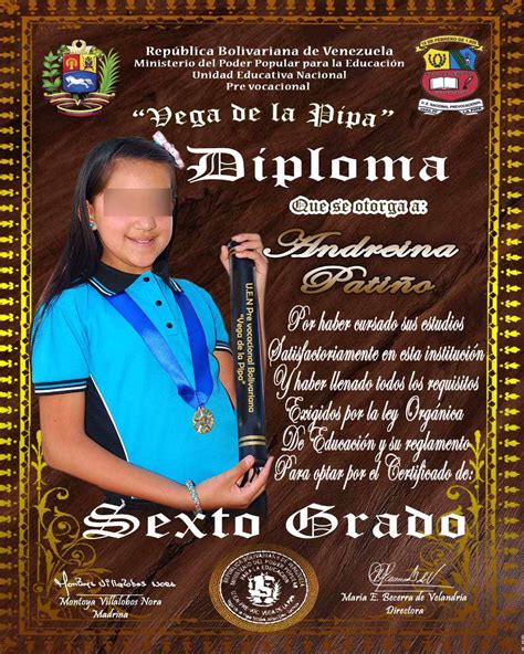 Modelos De Diplomas De 6to Grado Diploma Graduaci 243 N Modelos De Porn Sex Picture