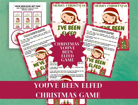 Youve Been Elfed Game Printable Weve Been Elfed Christmas Kit