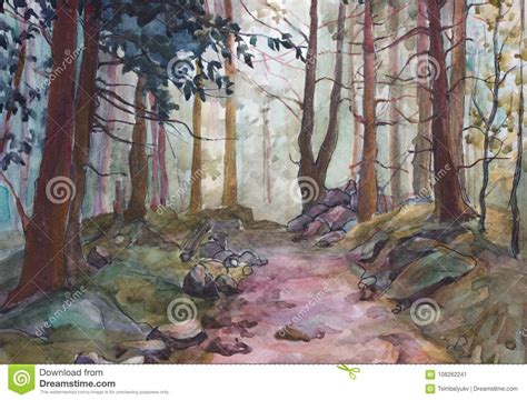 Brown Wood Watercolor Stock Illustration Illustration Of Watercolor