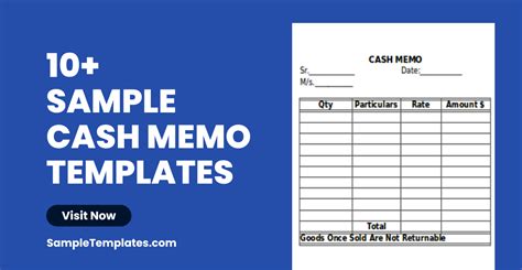 FREE 10 Sample Cash Memo Templates In MS Word Google Docs, 42% OFF