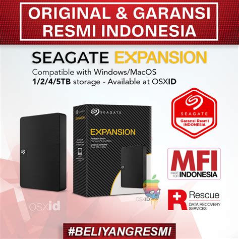 Jual SEAGATE Expansion 1TB 2TB 3TB 4TB 5TB External Hardisk