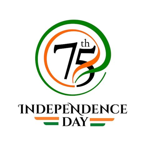 Premium Vector | India independence day greeting with indian flag 75 ...