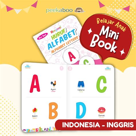 Jual Cod Mini Book Alfabet Buku Belajar Anak Balita Bayi