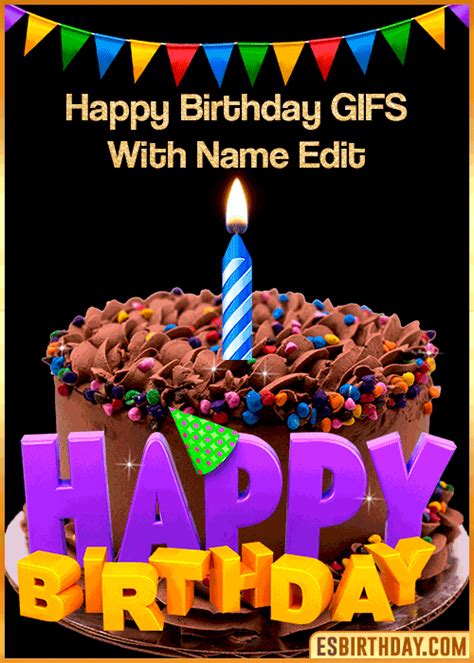 Happy Birthday Animated Gif With And Name - Infoupdate.org