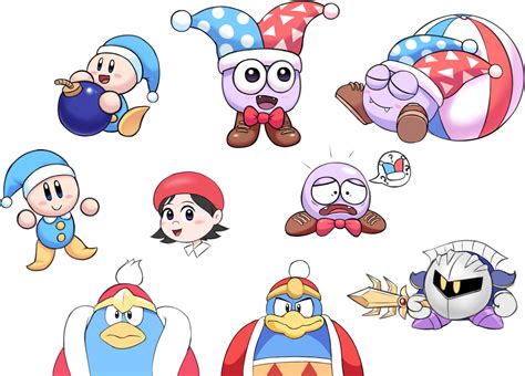 Kirby Characters doodles by SuperWiiBros08 on Newgrounds