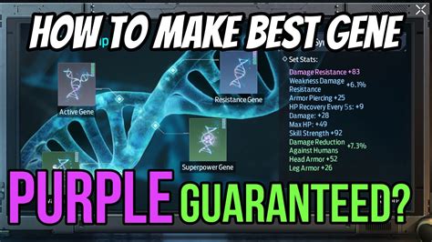 How To Make The Best Gene In Undawn Youtube