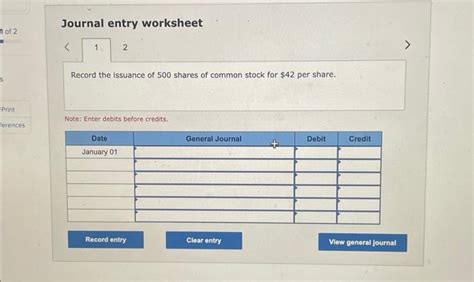 Solved Required Information Exercise Algo Record The Chegg