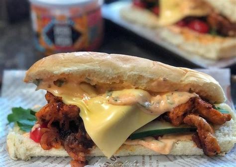 Resipi Peri Peri Culantro Chicken Sandwich Oleh Kakak Faa Cookpad