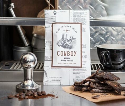 Side Project Jerky Cowboy Flavor Beef Jerky Cool Material