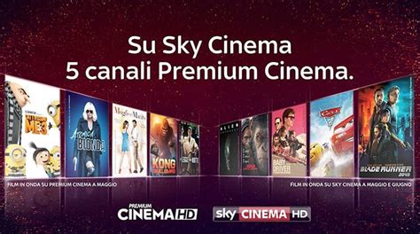 Sky aggiunge 5 canali Premium Cinema in alta definizione