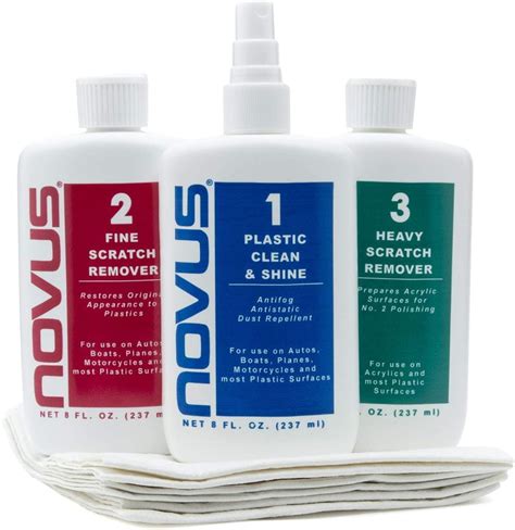 Novus Pk1 8oz Pm Plastic Care Kit Scratch Removers And Extra Polish