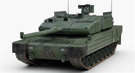 3d Modern Battle Tank Altay Model