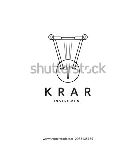 Krar Traditional Ethiopian Musical Instrument Logo Stock Vector (Royalty Free) 2033135135 ...