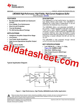 Lme Ts Nopb Datasheet Pdf Texas Instruments