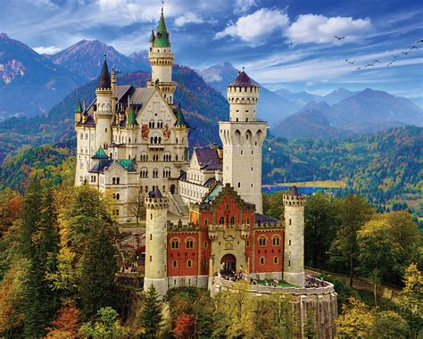 Neuschwanstein Castle Pieces White Mountain Puzzle Warehouse