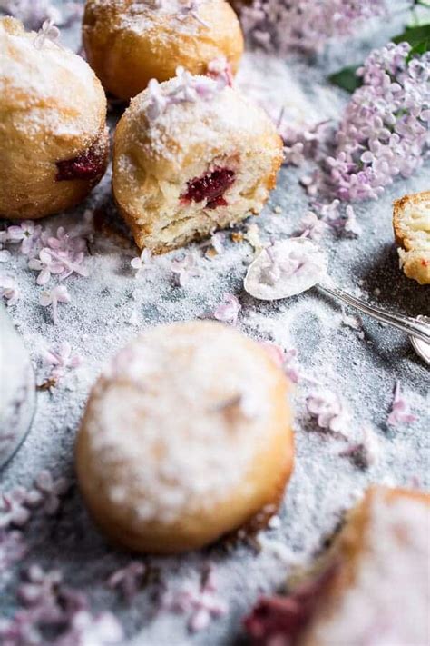 Vanilla Cream Brioche Doughnuts With Lilac Sugar Hbh