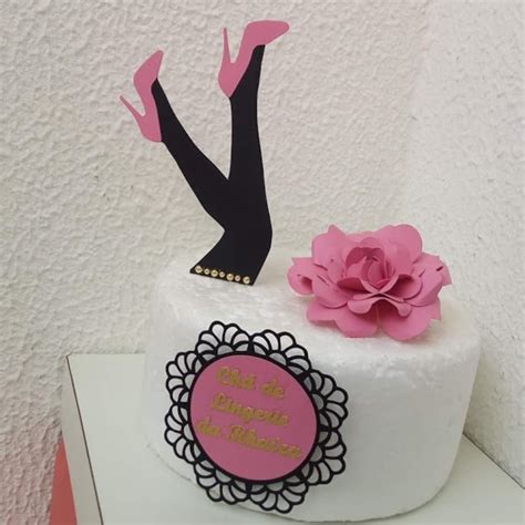 Arquivo de Corte Digital Topo de Bolo E kit Chá de Lingerie