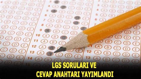 LGS soruları cevapları için TIKLA 2020 MEB LGS sınav soruları ve cevap