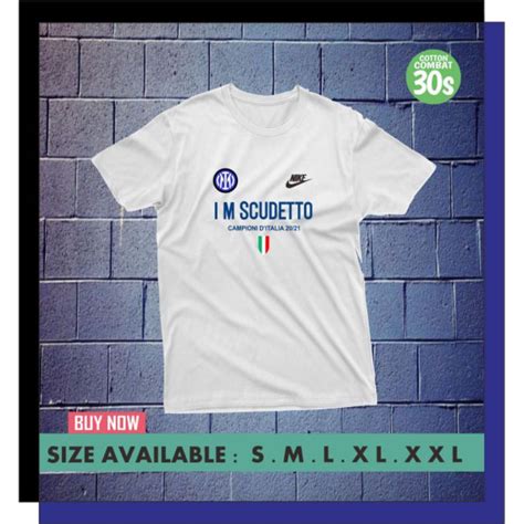 Jual Kaos Im Scudetto Inter Im Scudetto Juara Serie A Shopee