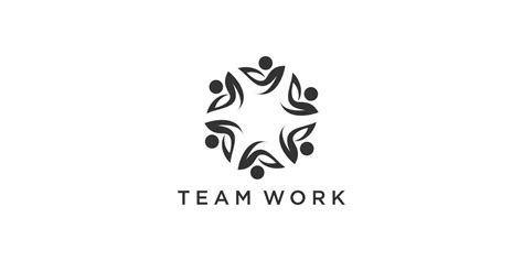 Team work logo design with modern unique concept 27513102 Vector Art at ...