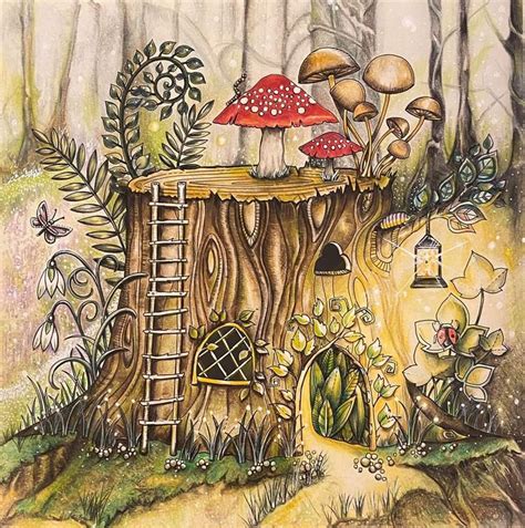 Enchanted Forest Coloring Book By Johanna Basford