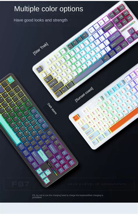 Ready Stock AULA F87 F87Pro Mechanical Keyboard RGB Customized Gateway Structure Full Key Hot