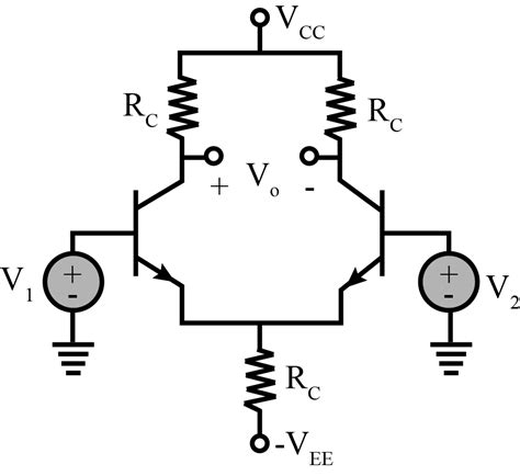 Consider A Differential Amplifier Shown In The Figure Below The Two