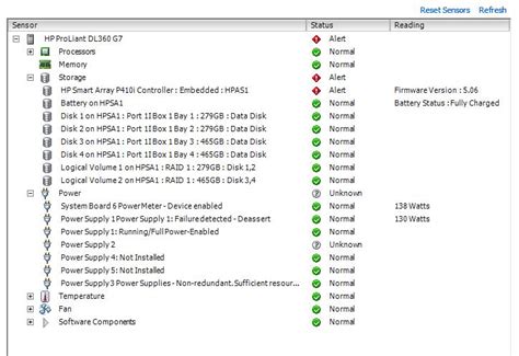 Solved: Cannot clear Hardware alert on HPDL360 G7 running VMWare ESXi 4 ...