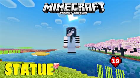 I Build My Own Statue In Minecraft Mcpe Survival Series Ep 19