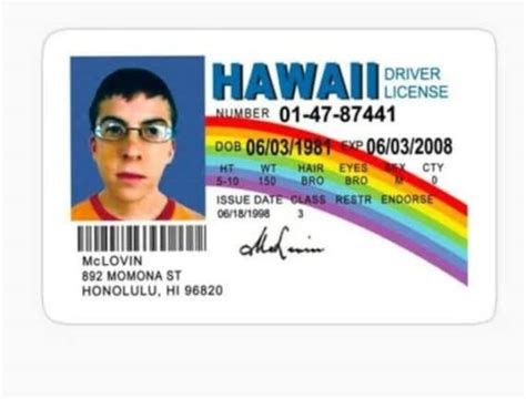 Mclovin SUPERBAD Plastic ID Card Film Novelty Prop Replica - Etsy Australia