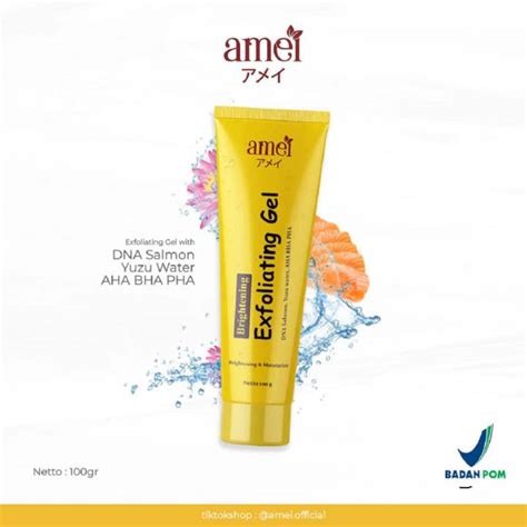 Amei Brightening Exfoliating Gel Dna Salmon Ml Lazada Indonesia