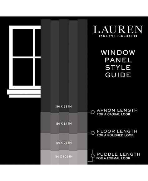 Lauren Ralph Lauren Vienna Light Filtering Back Tab Rod Pocket Curtain