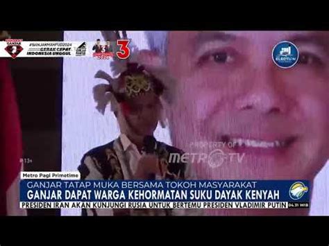 Ganjar Pranowo Diangkat Sebagai Warga Kehormatan Adat Dayak Kenyah