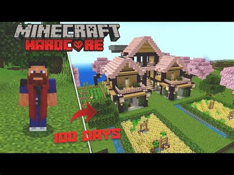 I Survived 100 Days In Minecraft Hardcore Minecraft PE 1 20 YouTube