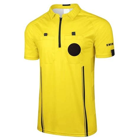 Kwik Goal Official Yellow Referee Jersey Model B Soccergarage