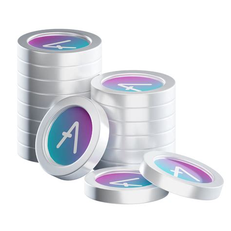 Aave coin stacks cryptocurrency. 3D render illustration 21627617 PNG
