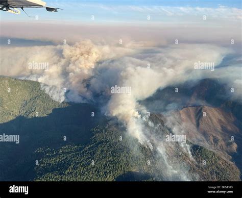 Oregon USA 16th July 2023 Flat Fire Grows To 12 756 Acres 224 Fire