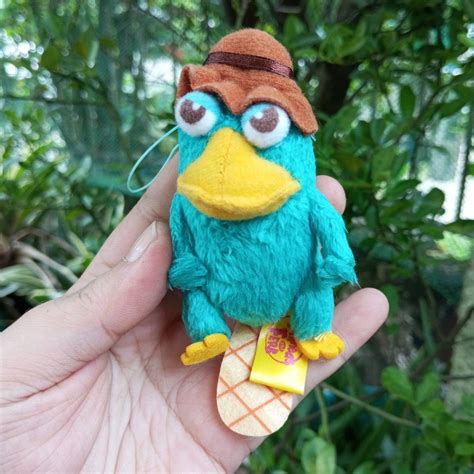 phineas  ferb perry  platypus plush charm hobbies toys toys