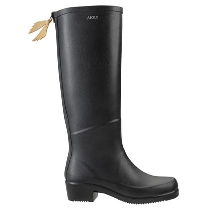 Wellies Aigle Miss Juliette A Noir Outdoorsupply Co Uk