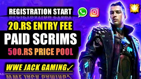 Free Fire Paid Scrims Full Map Squad Tournaments With Big Price