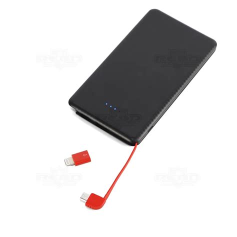 Carregador Power Bank Slim 5000 MAh Personalizado TEC599 Carregador