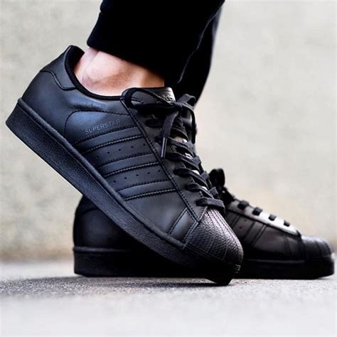 A Sleek All Black Adidas Originals Superstar Weave • 44 Off