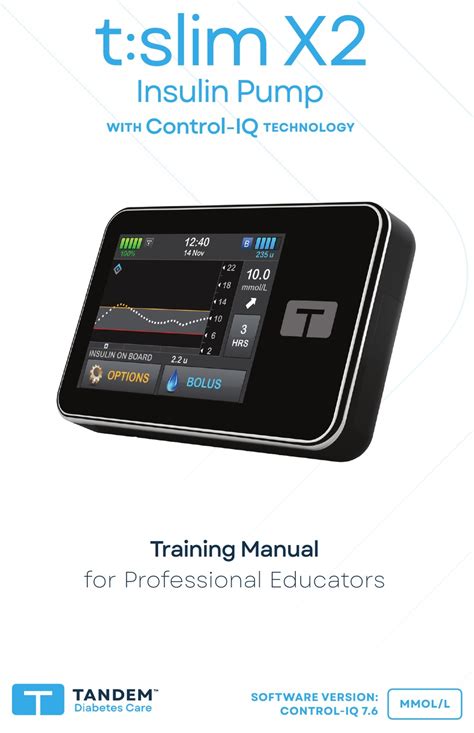 TANDEM T:SLIM X2 TRAINING MANUAL Pdf Download | ManualsLib