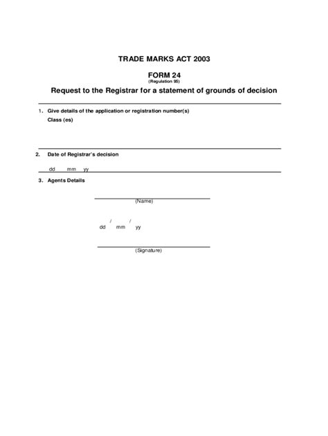 Fillable Online Cipo Gov Form Request To The Registrar For A