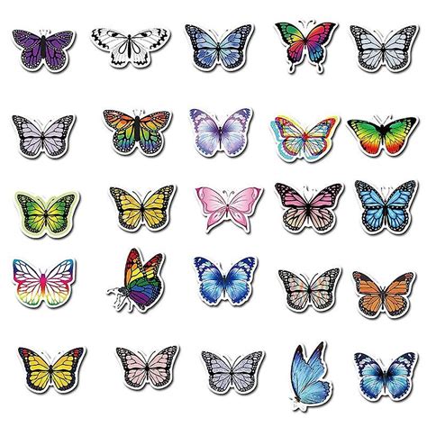 Butterfly Sticker For Laptop, Skateboard, Guitar & Stationery Stickers | Fruugo NL